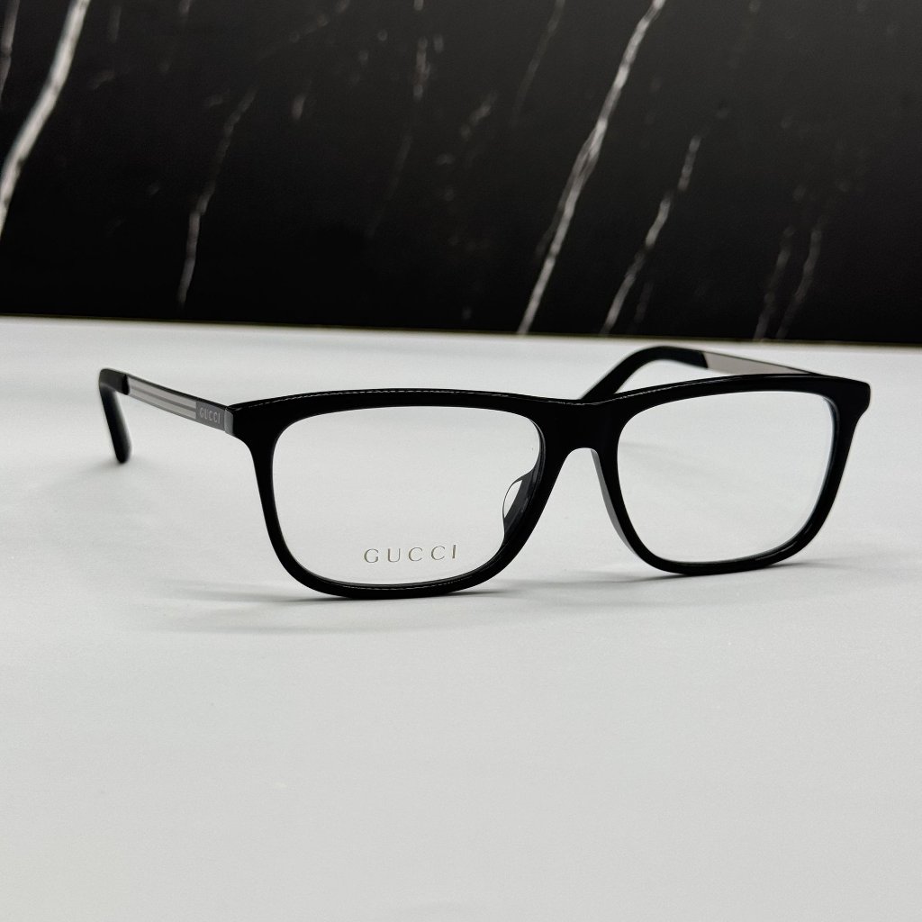 New Gucci Gg0696oa 001 Gucci Black Square Eyeglasses Gucci